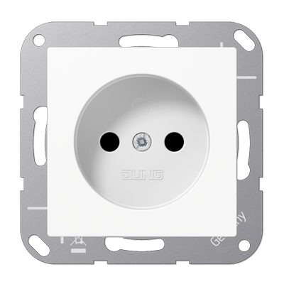 JUNG Штепсельная розетка 16A 250V~ без заземления белый A511NKIWW