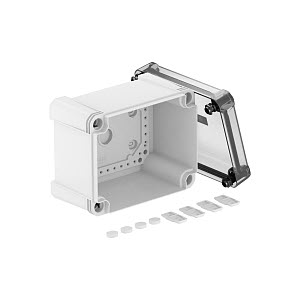 Купить OBO Bettermann Распределительная коробка X10C, IP 67, 191х151х126 мм, сплошная стенка, с прозрачной крышкой 2005536