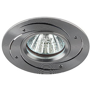 ЭРА KL43 SL Серебро Светильник литой "алюминевый " MR16,12V/220V, 50W Б0003851