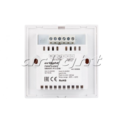 Купить Arlight Панель Rotary SMART-P3-DIM (12-24V, 2.4G) (IP20 Пластик, 5 лет) 023030
