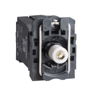 Купить SE XB5 Корпус белой сигнальной лампы, с трансформатором питания 400В ZB5AV5D1