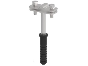 OSTEC Держатель для круглых проводников с дюбелем L-160, гор. цинк