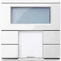 Купить SE Merten KNX Бел Выключатель 2-кнопочный Plus с терморегулятором SYM MTN6212-0319