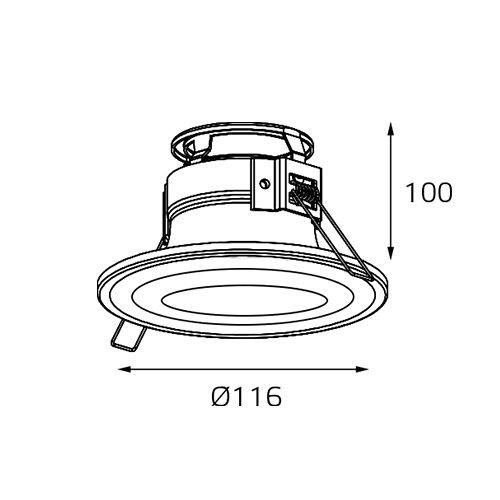 Italline Встраиваемый светильник IT07-7012 white Купить Italline Встраиваемый светильник IT07-7012 white