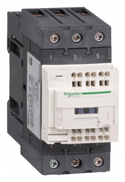 SE Contactors D Контактор 3P Everlink AC3 440В 50A пружинный зажим, катушка управления 24В DC LC1D50A3BD