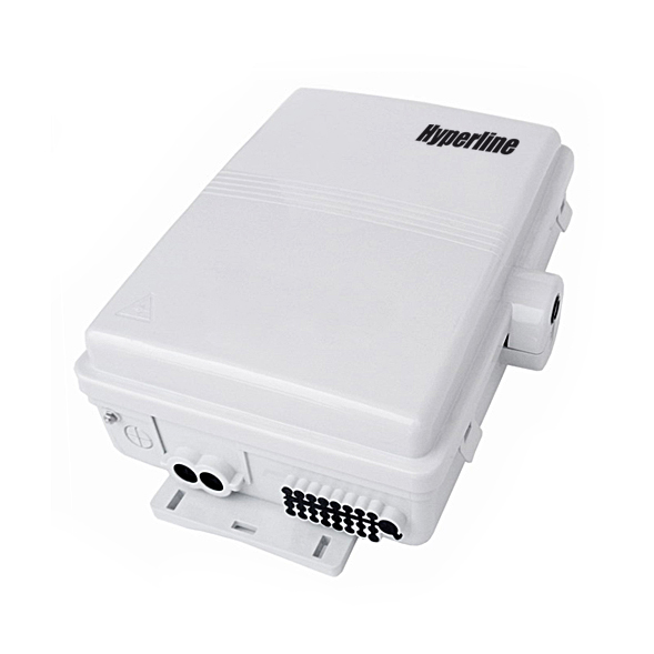 Hyperline FO-WBI-24A-GY Бокс оптический настенный, 24 порта (SC, duplex LC), без пигтейлов и проходных адаптеров, IP65, 320 х 240 х 100 мм, серый 418501