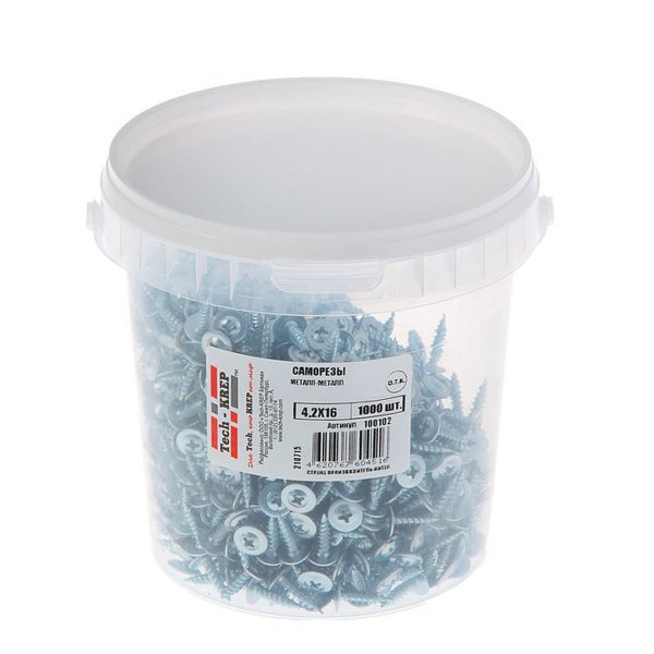 Tech-Krep Саморез ШСММ 4,2х16 (1000 шт) - ведро 100102