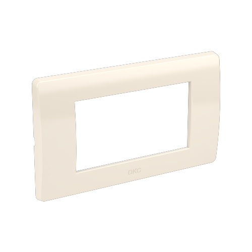 DKC Рамка на 4 модуля, слоновая кость, RAL9001