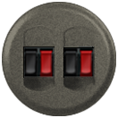 Купить Legrand Celiane2 Графит Накладка аудиорозетки 2-ой 067814