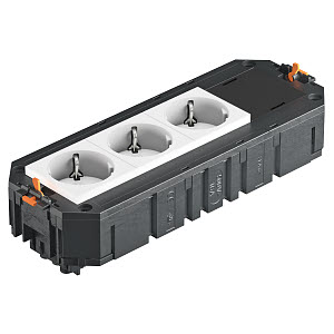 Купить OBO Bettermann Коробка монтажная укомплектованная UT4 GST18i (3 розетки) 7404680