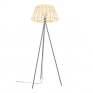 Eglo 390155 Торшер FL/1 E27 black/bamboo 'MONTEZUELO'