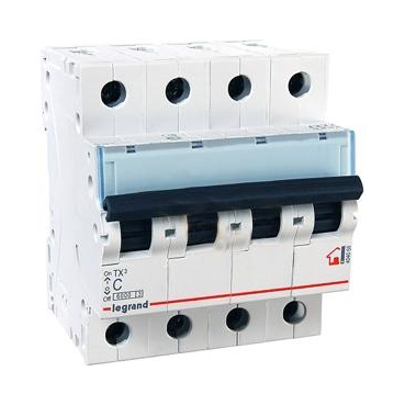 Купить Legrand TX3 Автоматический выключатель 4P 10A (С) 6000 404068