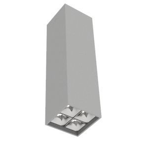 Varton Светодиодный светильник DL-Box Reflect Multi 2x2 накладной 14 Вт 4000 К 80х80х300 мм RAL7045 серый муар 35°x75° V1-R0-70255-20L23-2001440