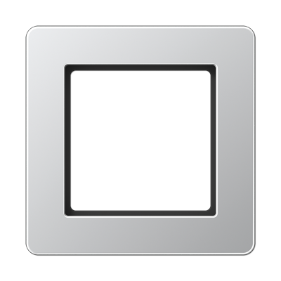 JUNG A Flow Алюминий Рамка 1-ая для вертикальной и горизонтальной установки AF581BFAL