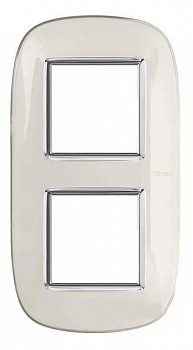 Купить BT Axolute Белая карамель Рамка 2+2 мод эллипс HB4802/2DB