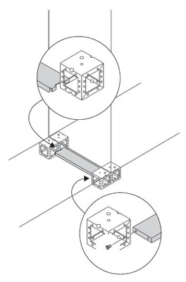 ABB Фланцы усилит. для кабелей Ш=400,2 шт. ZN4001