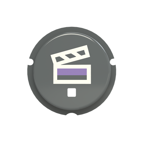 ABB Zenit SBS-N2GR Кнопка сцена free@home, серый 2CLA202630N1402