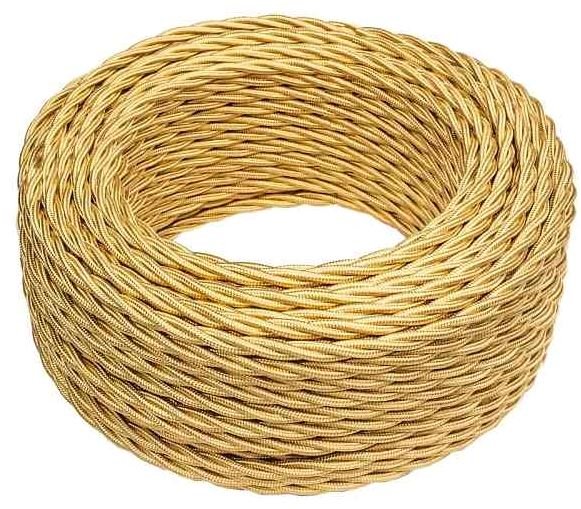 Купить BIRONI Золото глянец Витой провод 3*1,5 50м B1-434-079-50