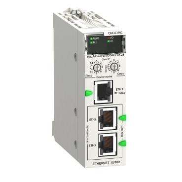 Купить SE Modicon Адаптер удаленного в/в RIO Ethernet,Modicon X80, улучшеный BMXCRA31210C