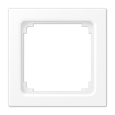 JUNG LS 990 Белый матовый Рамка промежуточная для монтажа устройств 50х50 LS961ZWWM