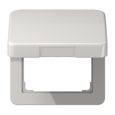 JUNG CD 500/CD plus Светло-серая Крышка откидная для розеток и изделий 50х50 CD590KLLG