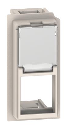 BT Living now Песочный Лицевая панель для адаптеров Keystone RJ45 1 мод KM07K