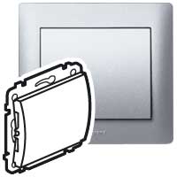 Legrand Galea Life Алюминий Накладка заглушки с суппортом 771378