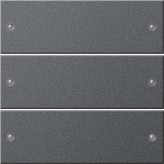 Gira S-55 Антрацит Комплект клавиш 3-местный 218328