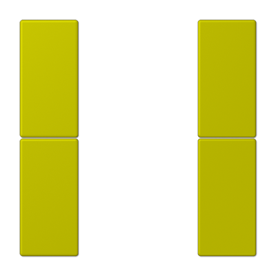 JUNG Набор накладок 2 группы для модулей F50 термопласт Les Couleurs® Le Corbusier LC502TSA4320F
