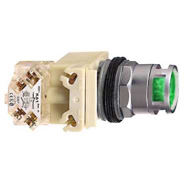 Купить SE Кнопка с подсветкой 30мм зеленая 120 9001K3L38LGGH13