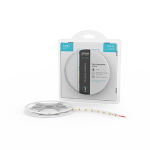 Gauss Лента Basic 12V 4,8W/m 312lm/m 4000K IP20 LED 2m 1/100 BT001