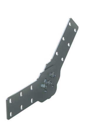 DKC Соединитель шарнирный вертикальный H 100 мм, цинк-ламельный (аналог горячеоцинкованный)