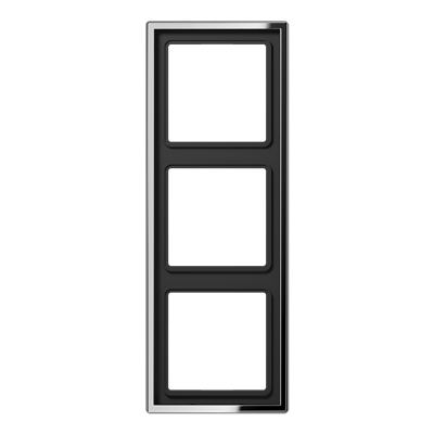 JUNG LS 990 Блестящий Хром Рамка 3-ая GCR2983