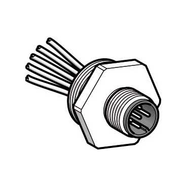 Купить SE Адаптер, M12-Pg13, 5 проводов, штыревой XZCE13M125M