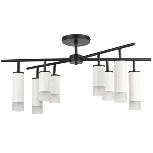 Lightstar LR7283648641 Люстра RULLO 8х50W GU10 ЧЕРНЫЙ/БЕЛЫЙ (571728+214436-4+214486-4+202431-8), шт