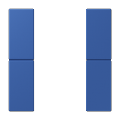 JUNG Набор накладок 2 группы для модулей F50 термопласт Les Couleurs® Le Corbusier LC502TSA4320K