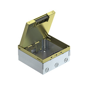 Купить OBO Bettermann Лючок UDHOME4 2М пустой, для 6хModul45 (латунь) 7427236