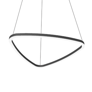 Varton Светодиодный светильник Enso A 1100х1040х40 мм 49 Вт 3000 К подвесной RAL9005 черный матовый с рассеивателем опал V1-R0-9A524-30000-2004930