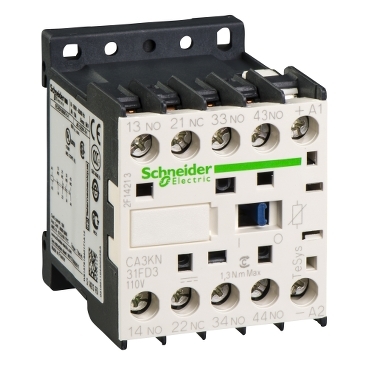Купить SE Auxiliary contactors Промежуточное реле 3НО+НЗ, цепь управления 110В DC CA3KN31FD3