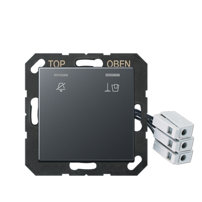 JUNG Накладка для внешнего DND-модуля с LED-лампами, 230 В, матовый антрацит ACUKO5M230ANM