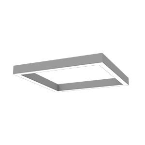 Varton Светодиодный светильник Х-line квадратный подвесной 80 Вт 3000 К 1070x1070x100 мм металлик с рассеивателем опал V1-R0-0S823-02OP0-4008030