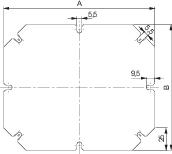 Купить SE Thalassa Монтажная пластина 164х192 пластик NSYAMPA1916TB