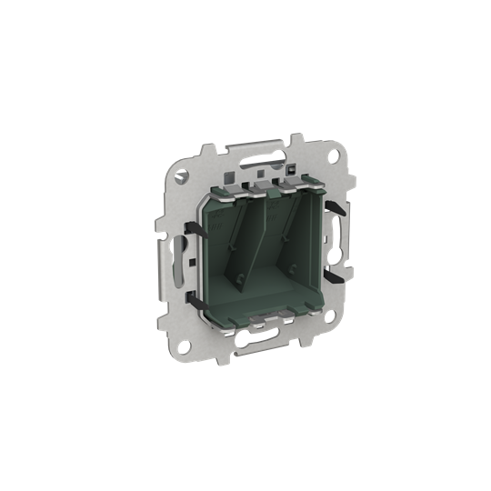 Купить ABB SKY Комодоро Накладка для 2-х суппортов/разъёмов типа 2017... и/или 2018..., наклонная, со шторкам 2CLA851680A1901