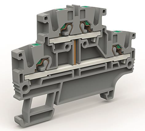 DKC Двухярусная клемма с объединенными ярусами на 2,5 кв.мм