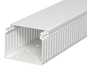 Купить OBO Bettermann Кабель-канал перфорированный распределительный LKVH N 75x100x2000 мм светло-серый RAL7035 6178563