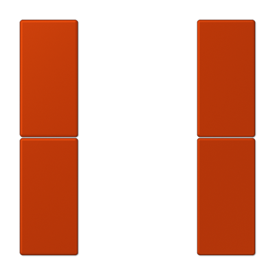 JUNG Набор накладок 2 группы для модулей F50 термопласт Les Couleurs® Le Corbusier LC502TSA4320A