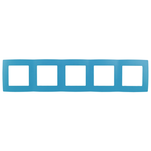 ЭРА 12-5005-28 Голубой Рамка на 5 постов, 12