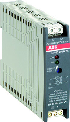 ABB CP-E Блок питания 24/0.75 вход 90-265В AC / 120-370В DC, выход 24В DC /0.75A 1SVR427030R0000