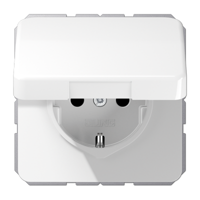 JUNG CD500 Розетка штепсельная Schuko 16A 250V~ CD1521BFKLWW