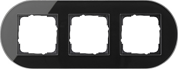 Купить Gira Studio Черное стекло Рамка 3-ая 0213135